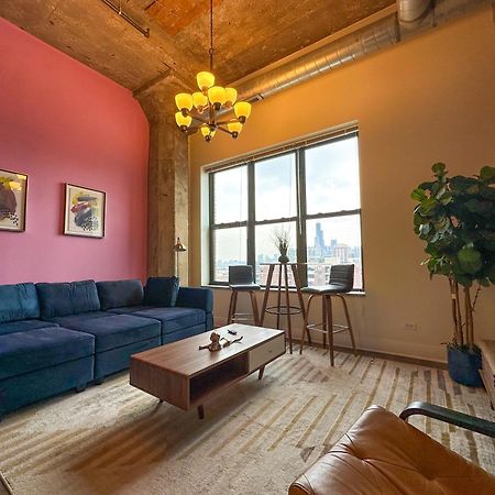 Modern 2Br Loft With Amazing City Skyline View And Optional Parking For 8 Guests Near Mccormick Place And Soldier Field Chicago Ngoại thất bức ảnh