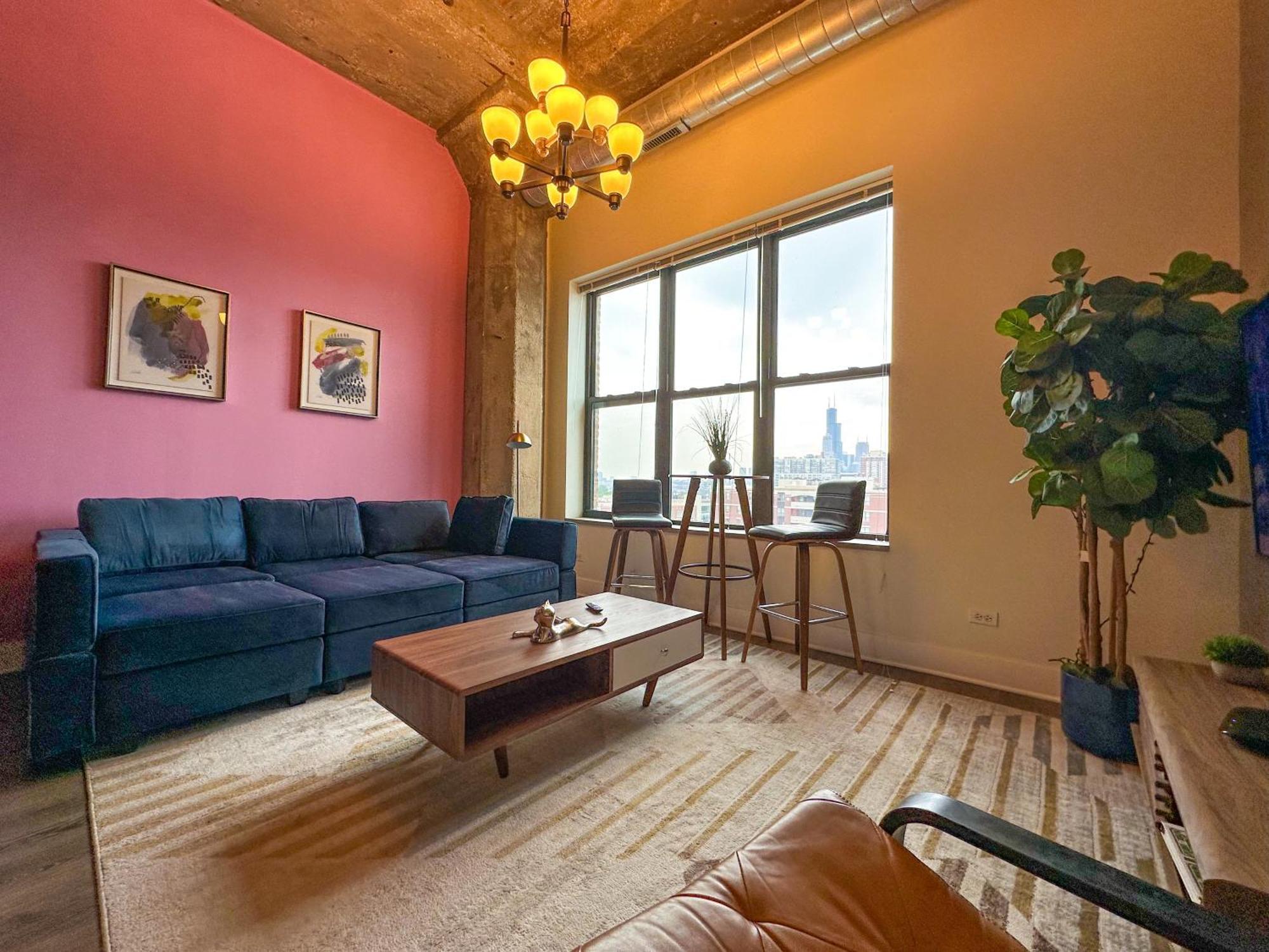 Modern 2Br Loft With Amazing City Skyline View And Optional Parking For 8 Guests Near Mccormick Place And Soldier Field Chicago Ngoại thất bức ảnh